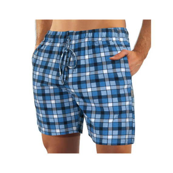 Bawełniana piżama męska, rozpinana 2182/10 Sesto Senso - granatowy