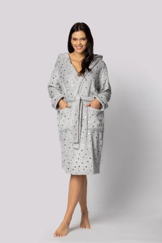 Szlafrok damski Star Envie light grey 