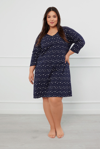 Koszula nocna z rękawem 3/4 Libra Italian Fashion - druk