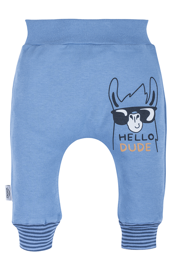 Spodnie niemowlęce "Hello Dude" Makoma niebieski