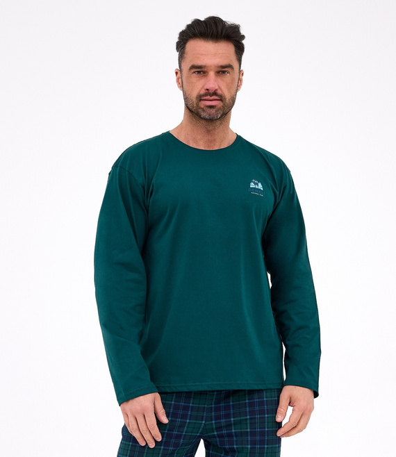 Cornette 124/307 Denali 3 – męska piżama bawełniana z długim rękawem