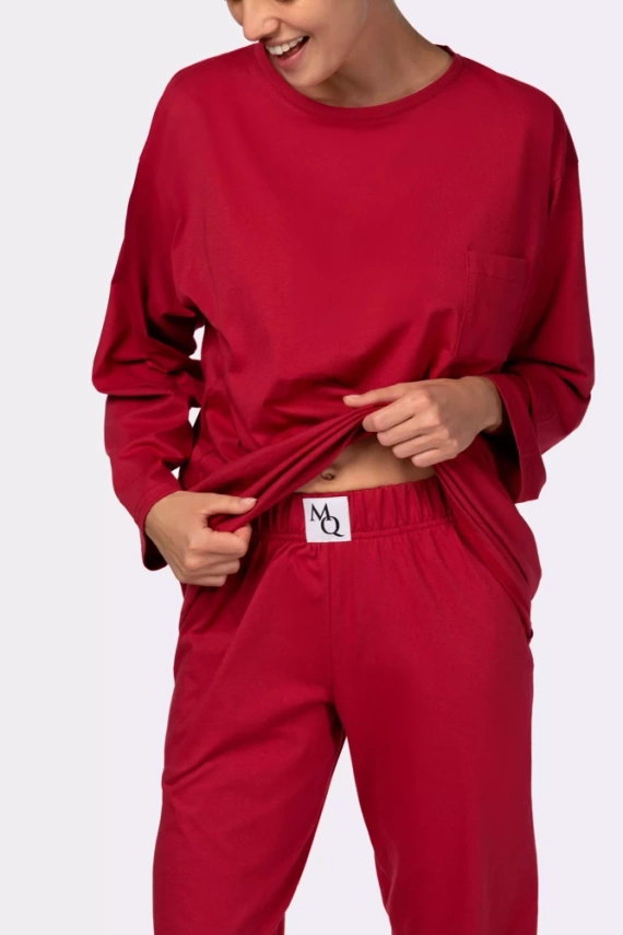 Piżama damska Homie longsleeve Mona burgund