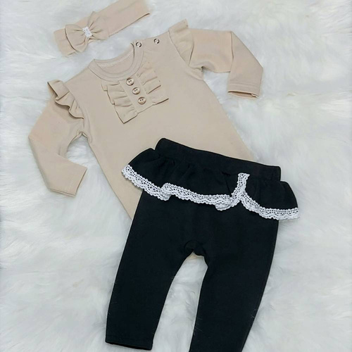 Body z długim rękawem Renia Bambarillo beżowy 