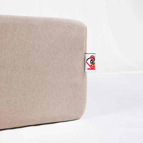 Constance prześcieradło jersey z gumką KARO - beżowy 018