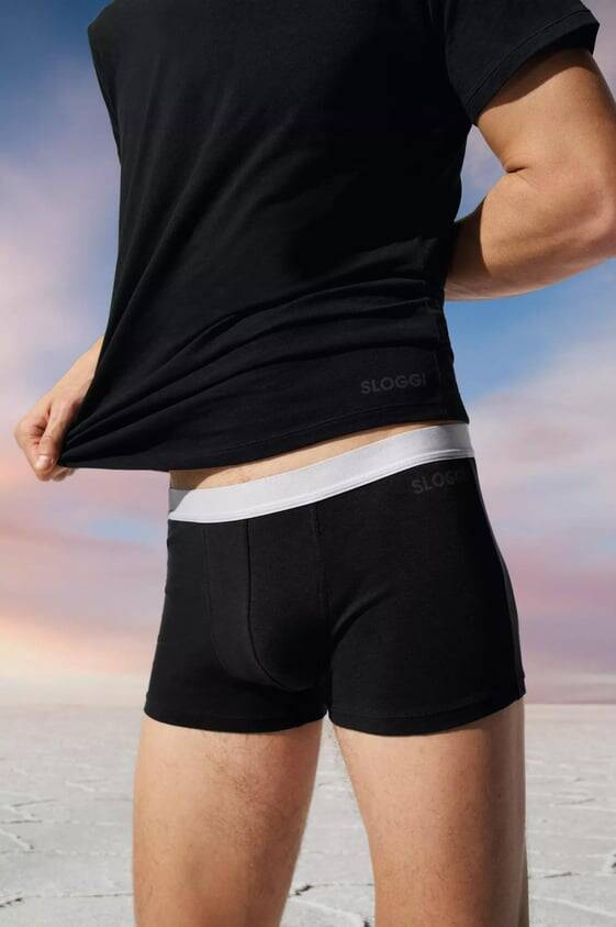 Bokserki męskie Men Go ABC Hipster 2P Sloggi - czarne