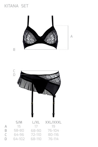 Komplet Kitasana Set Casmir czarny