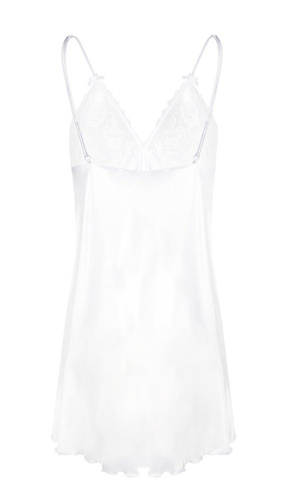 Adelaide Halka satynowa koszulka damska DKaren - biała 