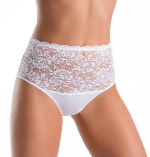 Wielopak figi z koronką Violetta Teyli - czarny/biały/beżowy