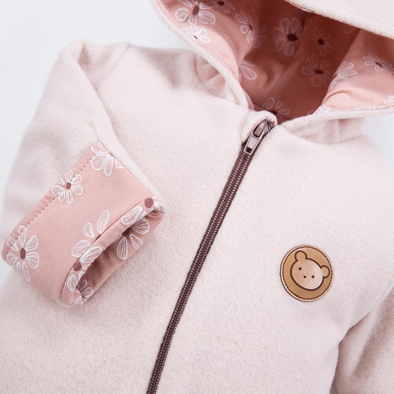 Pajac z kapturem Run & Fun Eevi - łososiowy