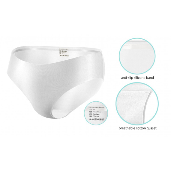 Figi laserowe z silikonem Sesto Senzo biały