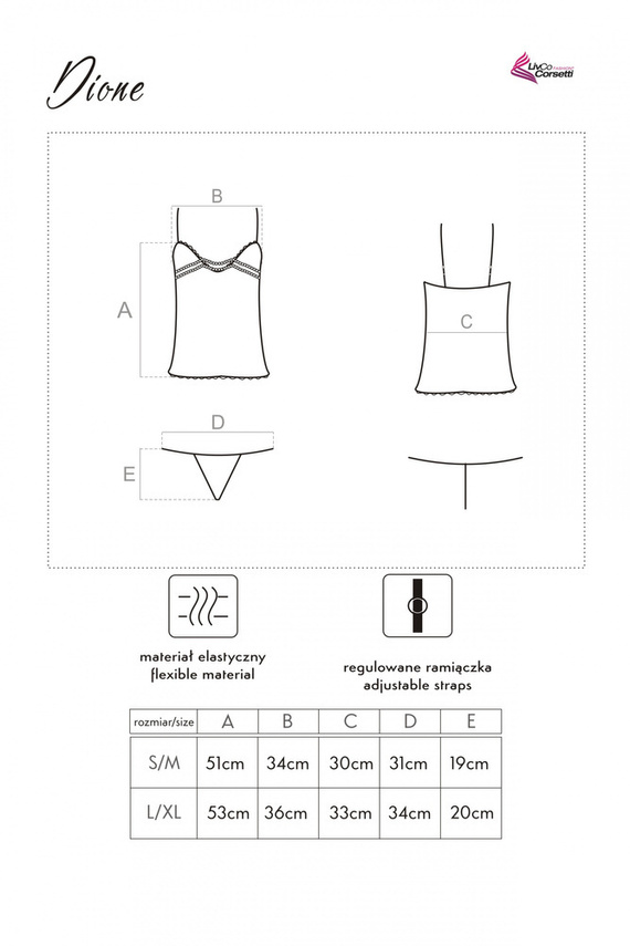 Komplet damski Dione LC 90013 LivCo Corsetti Fashion