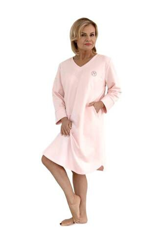 Koszula nocna damska 244 Maja II Martel  - różowy