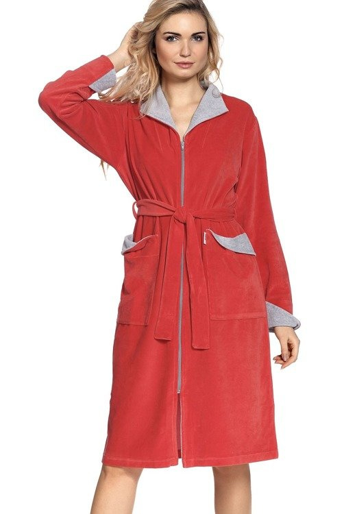 586 Elodie Zamek Szlafrok damski Forex - koral