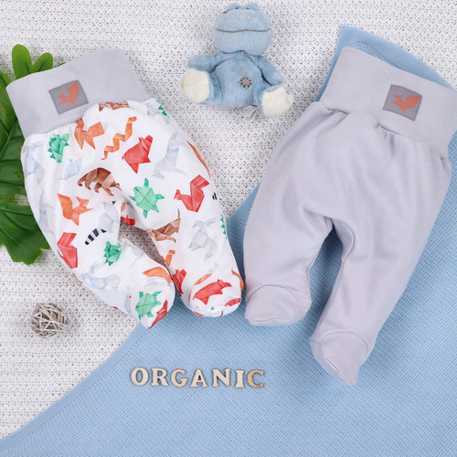 Półśpiochy z bawełny organicznej Fun Origami Nini 