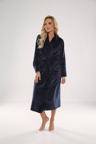 Długi Szlafrok damski 628 Abigail Forex - granat