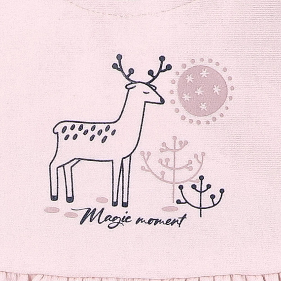 Sukienka z bawełny organicznej Jelonki Nini różowy