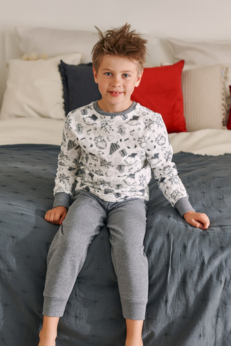 PDU.4548 "Snow" Piżama dziecięca Unisex Doctor Nap - snowman