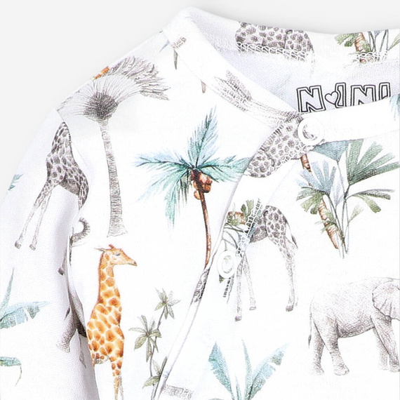 Body kopertowe z bawełny organicznej Safari Adventure Nini