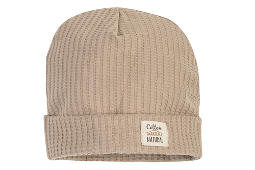 Czapeczka niemowlęca "Natural Waffel" Makoma stone