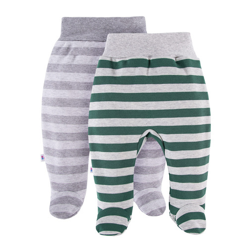 Półśpiochy niemowlęce 2-pak Ancymon Eevi - szary/zielony