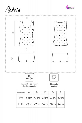 Komplet dwuczęściowy Nekesa LC 55127 LivCo Corsetti Fashion  