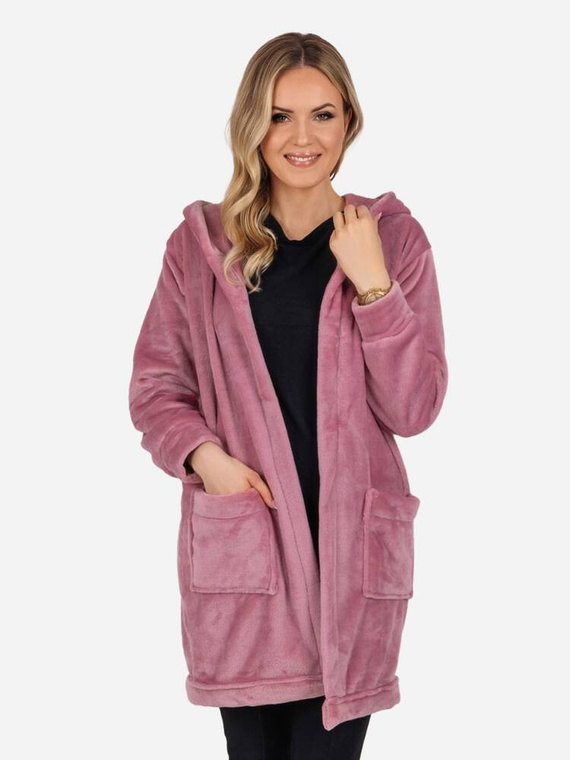 Blezer damski polarowy Greta ByShelly - brudny róż