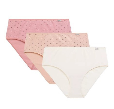 Figi damskie LP-221 Classic Atlantic-  rose-ecru-ciemny różowy 