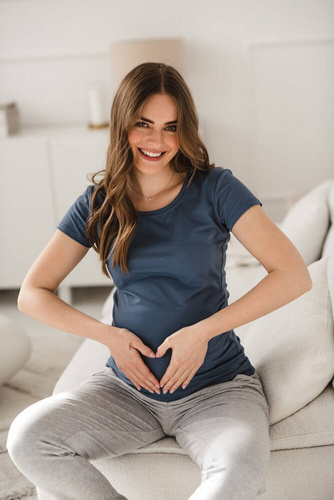 Bluzka ciążowa Belly Milk&Love niebieski