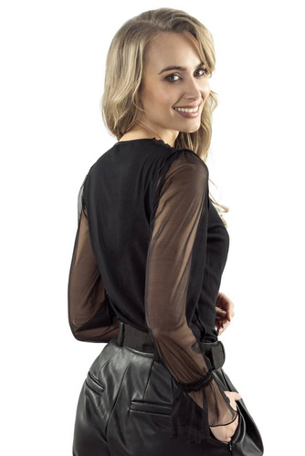 Bluzka damska  Sarika  Eldar- czarny