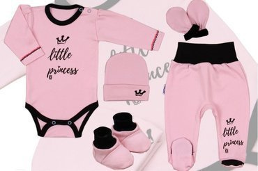 Wyprawka niemowlęca "Little Princess" Terjan - różowy