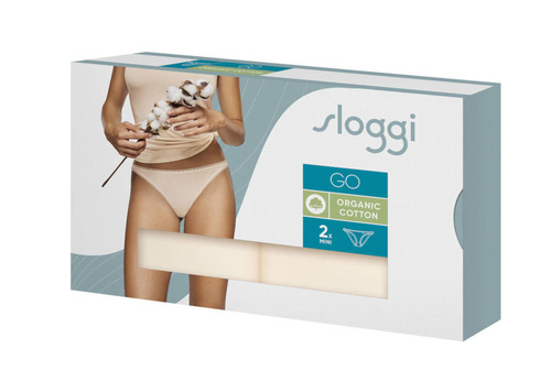 Figi Damskie mini 2pak Sloggi go- fresh powder