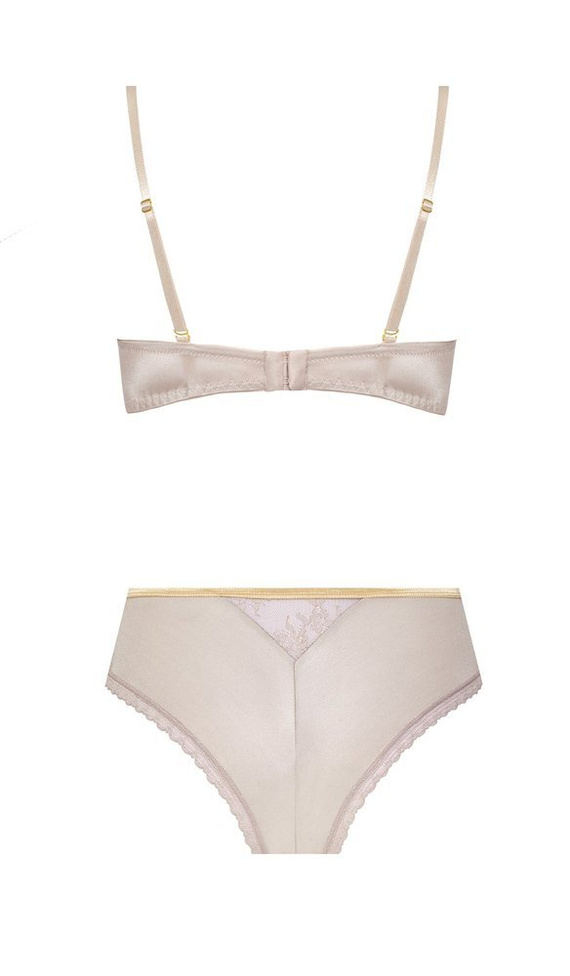 Biustonosz push-up Galina Nipplex -mokka