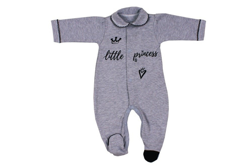 Pajac "LITTLE PRINCESS" Terjan różowy