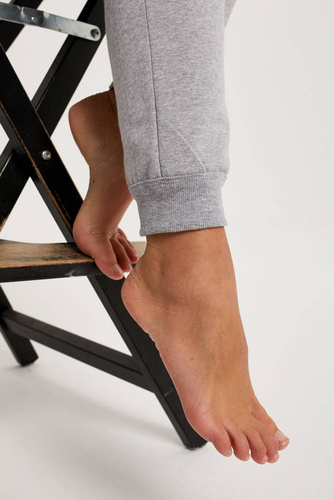 Komplet Damski dł. rękaw, dł. spodnie Fox Italian Fashion czarny - melanż