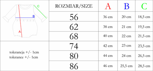 209152 Rosy Rampers z długim rękawem Nicol
