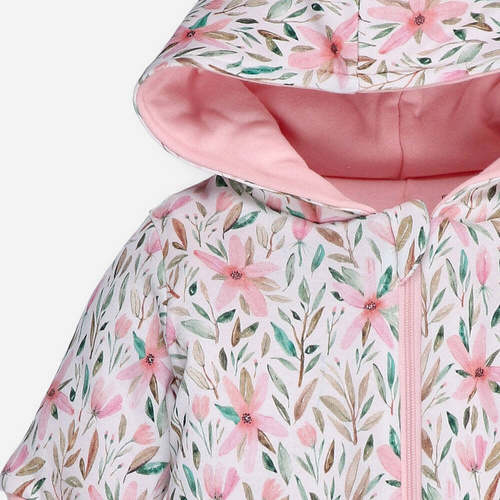 Kombinezon z bawełny organicznej Pink Flowers Nini 