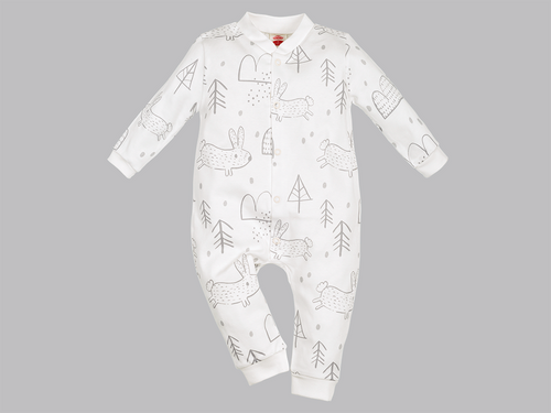 Pajac niemowlęcy bez stópek "ORGANIC FOREST" Makoma 