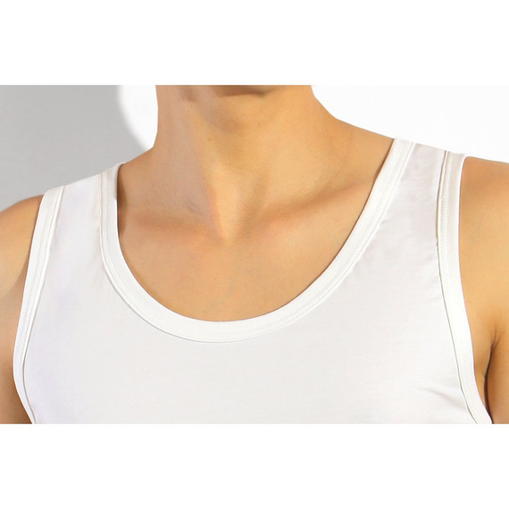 Anaconda Podkoszulek bawełniany męski Sesto Senso- biały