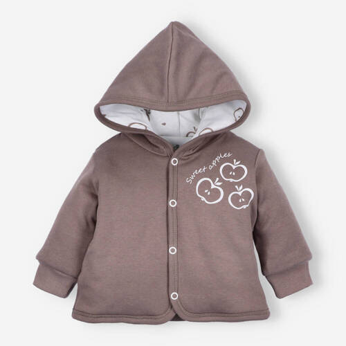 Bluza Happy Apples z bawełny organicznej Nini brązowy