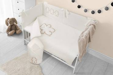 Pościel 5-częściowa Leoś Belisima - ecru