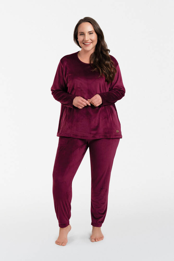 Komplet damski Akara Italian Fashion - bordowy