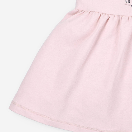 Sukienka z bawełny organicznej Jelonki Nini różowy 