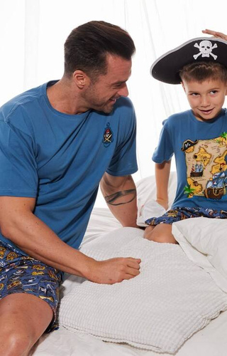 Piżama chłopięca 789/112 790/112 Pirates Cornette jeans 