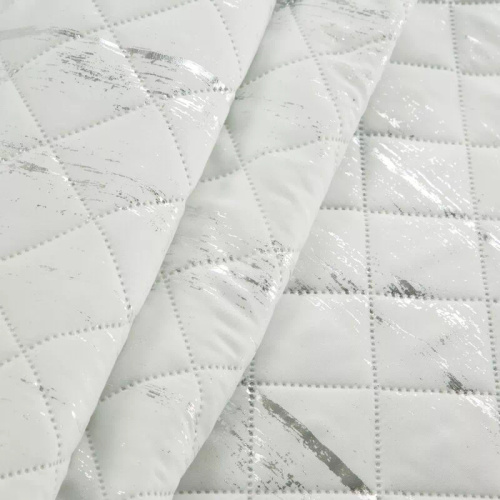 Narzuta dekoracyjna Blink 1 Design91 biały/srebrny