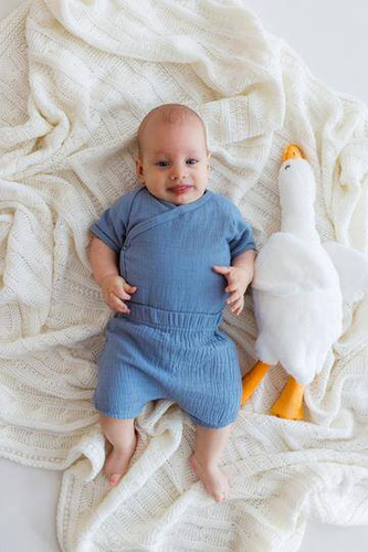 Bloomers muślinowy "Just Muslin Blue"  Makoma 