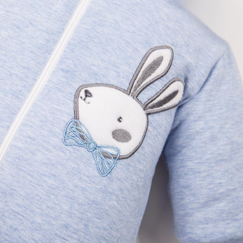 Pajac z kapturem kombinezon  Run & Fun Eevi - niebieski