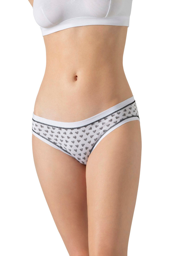 Majtki damskie Cotonella MINI-2H100 3-pak – bawełna z elastanem, niska talia