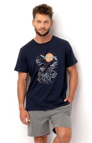 Piżama Męska MNS 749 Key - granatowy