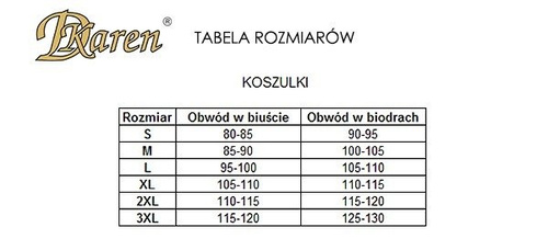 Flawia Koszulka nocna damska DKaren czarna