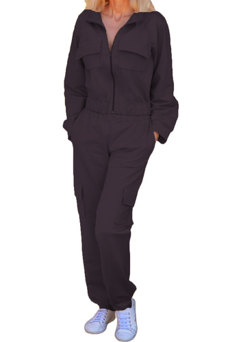 Komplet dresowy Mili Mirale – modny bawełniany dres damski z kieszeniami i zamkiem